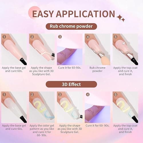3D Gel Nail Art Sculpting Nail Glue, Sculpting Glue for Hand Modeling Building & Painting & Carving & Extension & Decoration, Soak Off UV/LED Nail Art DIY thumbnail 8