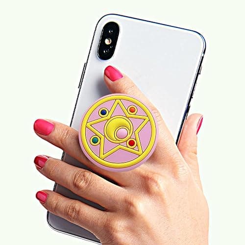 Cute Moon and Star Phone Grip -Kawaii Phone Grip Compatible with Kindle Paperwhite & iPad iPhone, Phone Holder Stand for Women, Phone Charm Accessories thumbnail 3