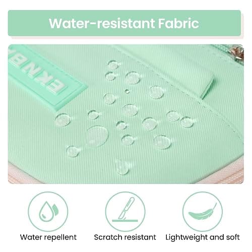 Tanou School Backpacks for Girls, 20 Liters Kawaii Girls School Bag with Pendant, Lightweight Nylon Childrens Backpack for Primary Junior School, Green thumbnail 6