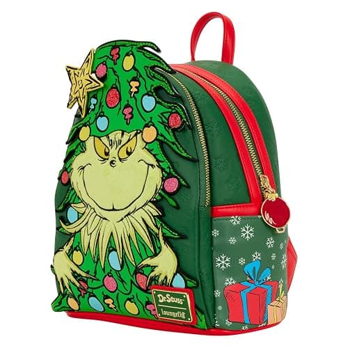 Loungefly Dr. Seuss Grinch Holiday Mini Backpack thumbnail 3