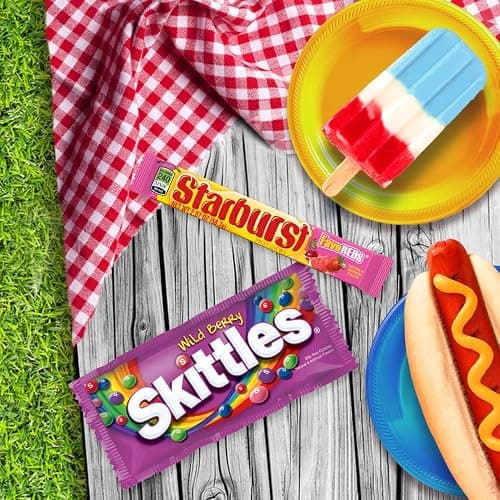 SKITTLES & STARBURST Variety Pack Full Size Chewy Candy Assortment, 62.79 oz, 30 Count (Pack of 2) thumbnail 7