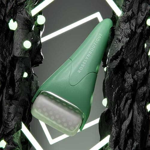 ROSELYNBOUTIQUE Ice Roller for Face Wrinkles Fine Lines Puffiness Stick Massager Facial Skin Care Tools Self Care Gifts for Men Women (Green) thumbnail 5