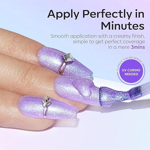 modelones Chameleon Gel Nail Polish Set- 6 Colors Fall Winter Aurora Shimmer Glitter Gel Polish Kit Blue Green Purple Nail Gel Polish Soak Off LED Nail Lamp Nail Art Gel Kit DIY Salon Gift for Women thumbnail 7