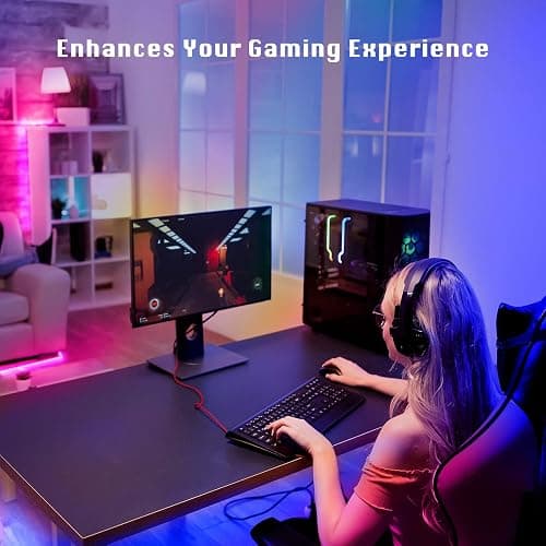dalattin Bluetooth Led Lights for Bedroom 100ft,Smart Led Strip Lights with App Control Remote Control, RGB LED Light Strips,Music Sync Color Changing Room Decoration Party, (2 Rolls of 50ft) thumbnail 6
