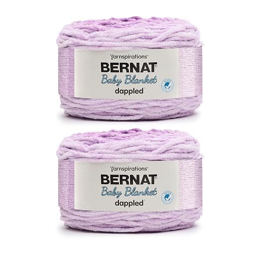 Bernat Baby Blanket Dappled Crocus Faerie Yarn - 2 Pack of 300g/10.5oz - Polyester - 6 Super Bulky - 220 Yards - Knitting/Crochet - Image 1