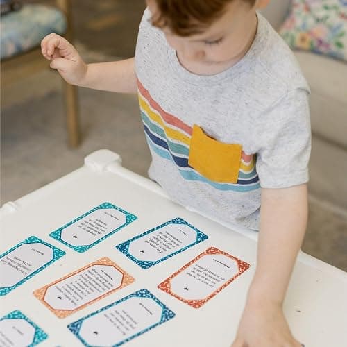 Brave Blessings Bible Verse Cards for Kids: Memory Verses, Flash Cards | ESV Translation, Set of 52 Verse Cards, Includes Wooden Display Stand for Daily Scripture Memory thumbnail 2