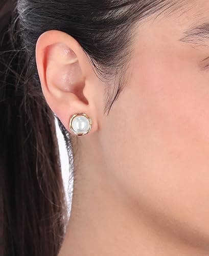 Anne Klein Small Twisted Stud Earrings thumbnail 2