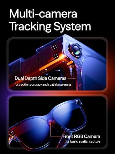 VITURE Luma Ultra XR Glasses, 152'' Ultra Sharp Display, Full 6Dof Support, AR Hand Gestures, 52° FOV, 1500 Nits, for iPhone 17/16/15, Android, Mac, PC, Switch&Switch 2, World's 1st Real-time 2D to 3D thumbnail 5