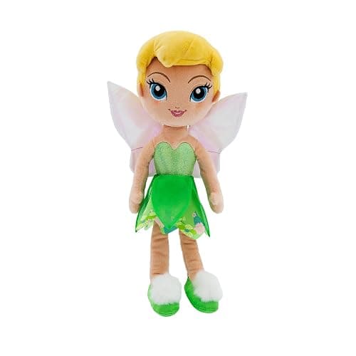 Disney Store Official Princess Plush Doll, Tinker Bell from Peter Pan, Medium 14 Inches, Soft Plushy with Embroidered Features, Princess Toys for Girls, Disney Dolls, Stuffed Animals for Girls - Tinker Bell - Image 1