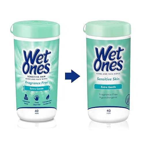 Wet Ones Hand and Face Wipes, Sensitive Skin Wipes | Unscented Wipes, Hand and Face Wipes Sensitive Skin, Wet Ones Sensitive Skin Wipes, 40 ct. Canister thumbnail 5