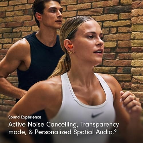 Beats Powerbeats Fit - Wireless Noise Cancelling Workout Earbuds with Secure-Fit Wingtips, Up to 30-Hour Battery Life, Sweat & Water Resistant, Apple & Android Compatible - Spark Orange thumbnail 5