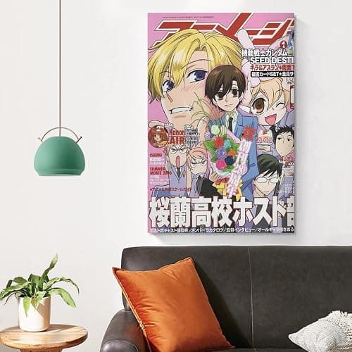 GUNKY Ouran High School Host Club Anime Poster Poster Cool Artworks Painting Wall Art Canvas Prints Hanging Picture Home Decor Posters Gift Idea 12x18inch(30x45cm) thumbnail 4