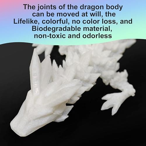 Flying Dragons Eggs, 3D Printed Dragon Egg with Articulated Wings Dragon Inside and with Glow in The Dark, Home Desktop Decor, Creative Ornaments, Easter Birthday Gifts thumbnail 5