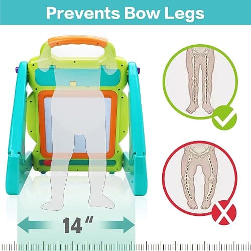 iPlay, iLearn 3 in 1 Baby Walker Sit to Stand Toys, Kids Activity Center, Toddlers Musical Fun Table, Lights and Sounds, Learning, Birthday Gift for 9, 12, 18 Months, 1, 2 Year Old, Infant, Boy, Girl thumbnail 5