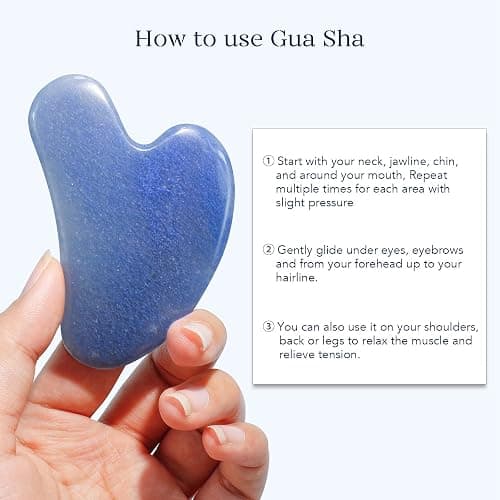 BAIMEI IcyMe Jade Face Roller & Gua Sha, Facial Beauty Roller Skin Care Tools, Self Care Gift for Men Women, Massager for Face, Eyes, Neck, Relieve Fine Lines and Wrinkles - Blue thumbnail 9
