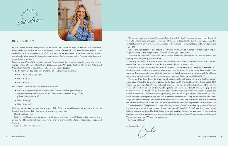 Rise and Renew: A 30-Day Devotional to Heal a Hurting Heart, Overcome Emotional Pain, and Grow in Your Faith – Devotions with Questions and Exercises ... Christmas Gift for Women (One Step Closer) thumbnail 2