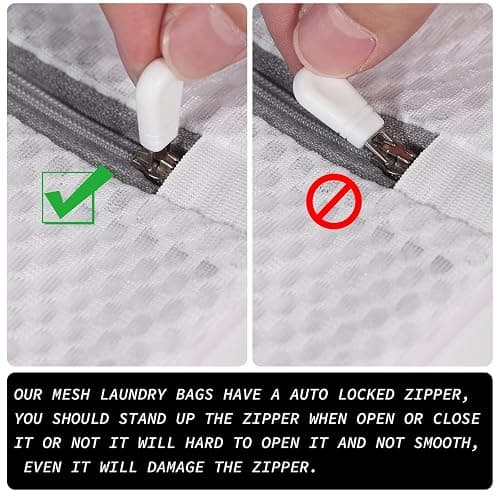 Extra Large Honeycomb Mesh Laundry Bag125gsm Net Fabric Durable and Reusable Delicate Wash Bag,Travel Organization Bag for Lingerie,Clothes,Jeans,Bath Towel,Sock (Set of 4(2L+2XL)) thumbnail 7