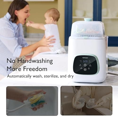 Momcozy KleanPal Pro Baby Bottle Washer & Momcozy Official Washing Block for Momcozy KleanPal Pro Baby Bottle Washer, 120 Tablets thumbnail 3