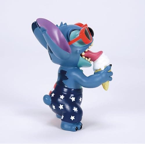 Enesco Disney Showcase Lilo and Stitch Patriotic Summer Stars and Stripes Figurine, 5 Inch, Multicolor thumbnail 4
