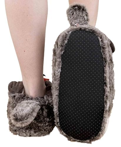 Lazy One Animal Critter Slippers for Kids and Adults, Cute and Cozy Slippers thumbnail 5
