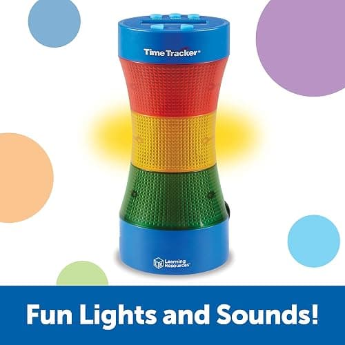 Learning Resources Time Tracker Visual Timer & Clock - 1 Piece, Classroom Tracker, Alarm Clock, Light Up Timer for Classroom, Visual Tracker - - thumbnail 4