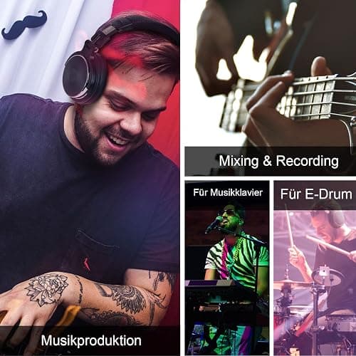 OneOdio Over Ear Kopfhörer mit Kabel, HiFi Studiokopfhörer mit Hi-Res, 50mm Treiber, Share-Port, Große Ohrmuscheln, 6,35 & 3,5mm Klinke, Geschlossene DJ Headphones für Podcast, Handy, PC (Pro 50) thumbnail 4