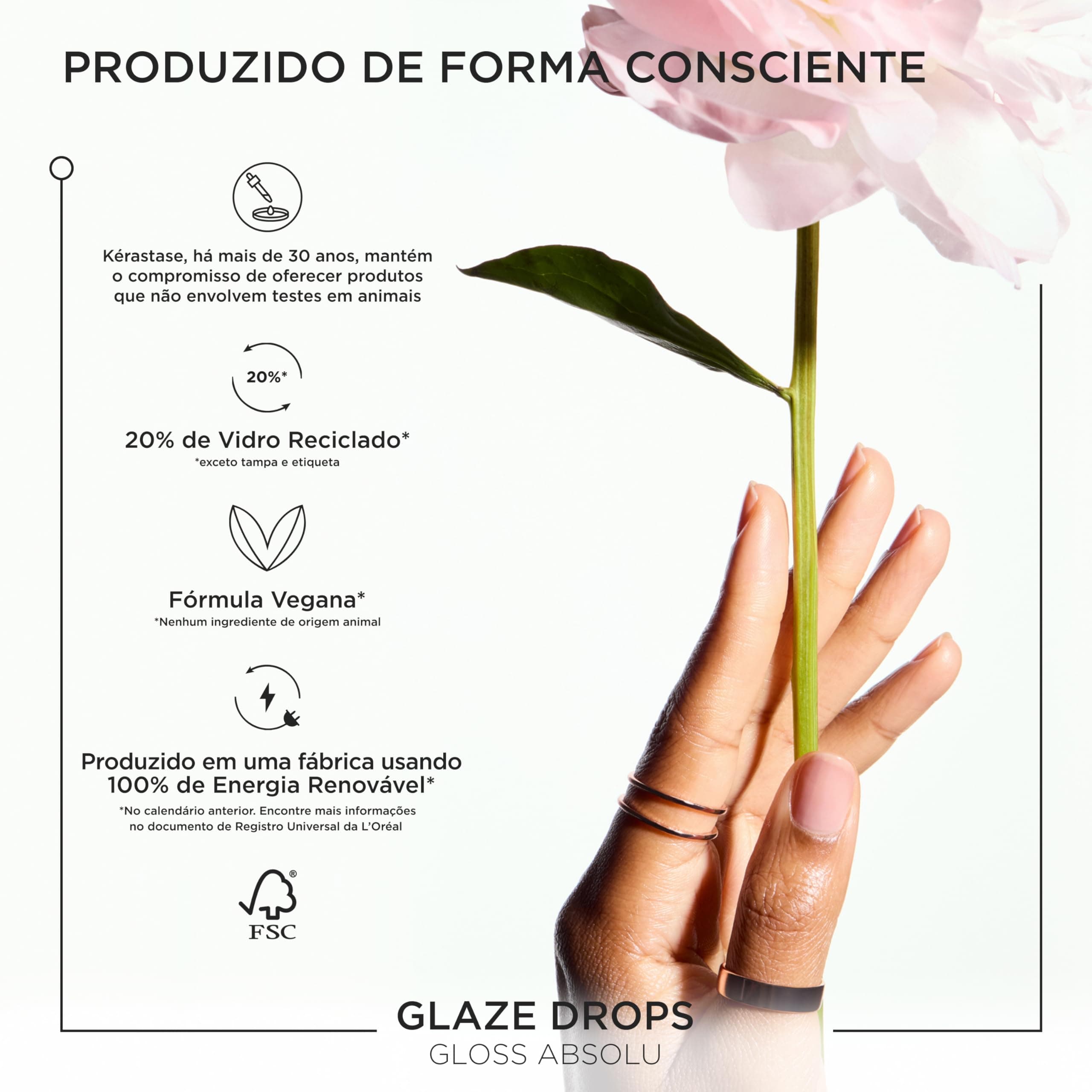 Kérastase, Óleo, Gloss Absolu, Glaze Drops, para todos os tipos de cabelos com tendência ao frizz, formulado com óleo de rosa silvestre, potencializa o brilho, elasticiade e maciez, 45ml thumbnail 12