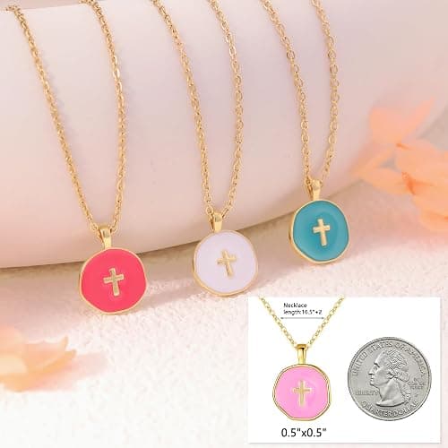 Christian Christmas Gifts for Women Pearl Cross Necklace Faith Based Gifts for Daughter Sister Mom Religious Baptism Catholic Gift Christian Necklace for Granddaughter Grandma Confirmation Communion Easter Jewelry thumbnail 6