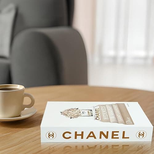 TOP CLADD Coffee Table Decorative Books For Home Decor, Fake Books For Decoration, Aesthetic Bookshelf Decor for Living Room Office Bedroom, 3 Piece. - Orange thumbnail 5