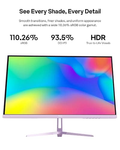 Pixio PX279 Wave Purple 27 inch 240Hz Refresh Rate FHD 1080p Resolution Fast IPS Panel 1ms GTG Response Time Gaming Monitor with Adaptive Sync thumbnail 6