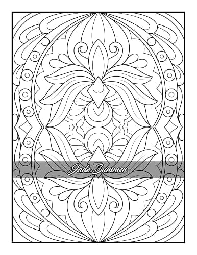 100 Amazing Patterns: An Adult Coloring Book with Fun, Easy, and Relaxing Coloring Pages thumbnail 32