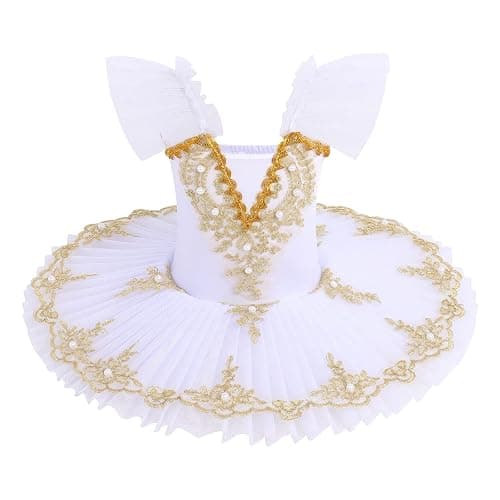 Girls Camisole Skirted Leotard Swan Lake Ballet Dance Outfit Tutu Princess Dress Ballerina Costume for Performance - Image 1
