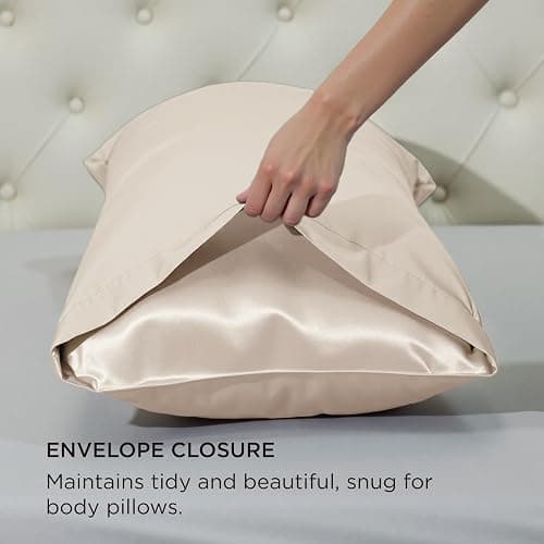 Beige body pillow cover  thumbnail 6