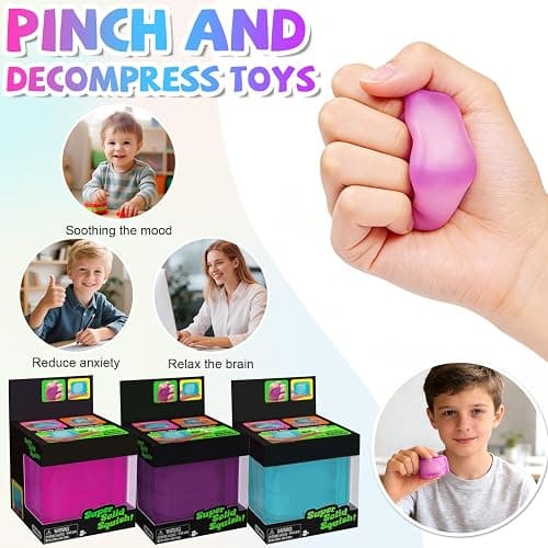 Nice Cube - Sensory Toy with a Super Solid Squish Nice Square Shape Anxiety Sensory Squishy Fidget Toy Ice Cube Slow Rise (#002) thumbnail 4