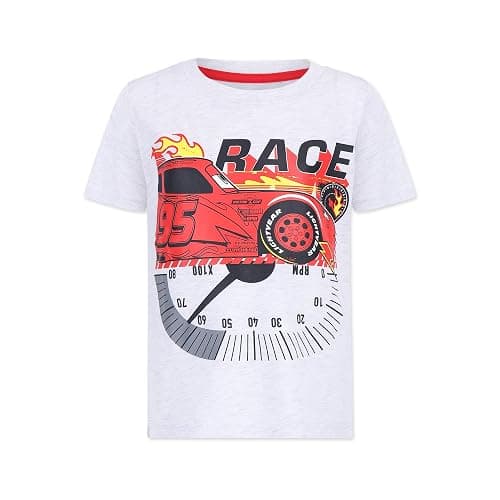 Disney Pixar Cars Lightning McQueen Boys 4 Pack T-Shirt for Toddler and Big Kids thumbnail 3