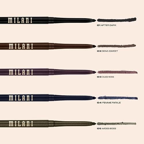 Milani Stay Put Eyeliner - After Dark (0.01 Ounce) Cruelty-Free Self-Sharpening Eye Pencil with Built-In Smudger - Line & Define Eyes with High Pigment Shades for Long-Lasting Wear thumbnail 6
