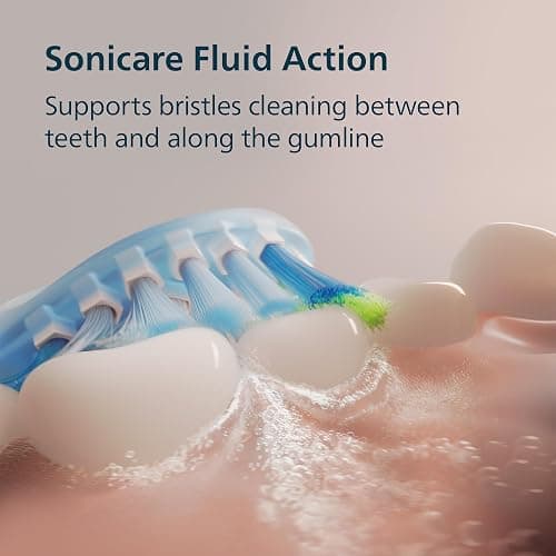 Philips Sonicare 6500 Series Electric Toothbrush - Next-Generation Sonicare Technology, Pressure Sensor, 9 Brushing Settings, SmarTimer, BrushPacer, 21-Day Runtime, Travel Case, Light Pink, HX7412/05 thumbnail 3