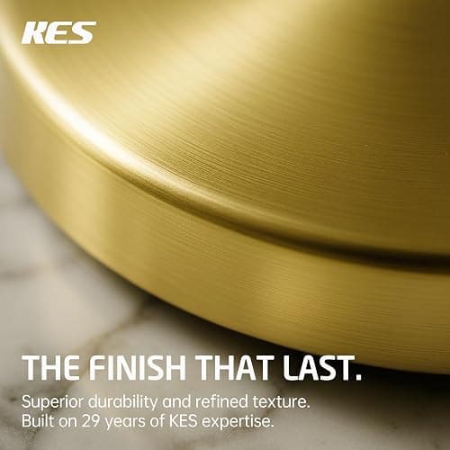 KES Gold Toilet Paper Holder Free Standing SUS 304 Stainless Steel Rustproof Pedestal Lavatory Tissue Roll Holder Floor Stand Modern Brushed Gold Finish, BPH283S1-BZ thumbnail 7