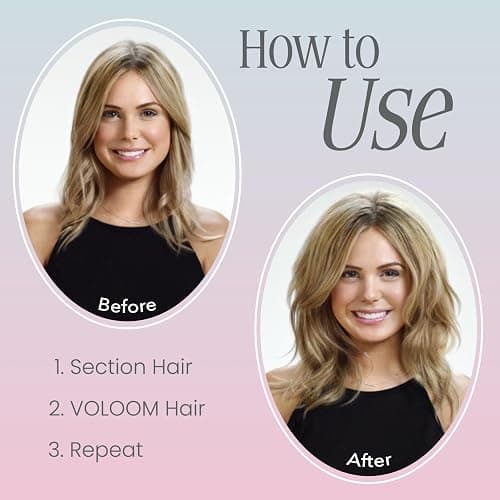VOLOOM Petite 1” Inch Professional Volumizing Ceramic Flat Iron - Hair Volumizer & Styling Tool with Adjustable Temp & Auto Shut-Off for Lasting Volume for Medium or Fine Hair - Heat Resistant Case thumbnail 4