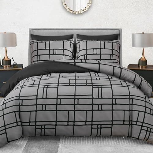 Pamposh Double Duvet Set Premium Brushed Microfiber Duvet Cover Double Ultrasoft Hypoallergenic Duvet Double Cover Set Non Iron Luxury Bedding Sets With Zipper Closure thumbnail 5