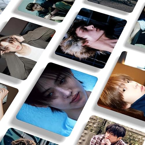 127pcs KPOP Photocards GREENGREEN Photo Cards 55pcs Photocards and 72pcs Mini Stickers REDRED Album Lomo Gift for Fans 2026 Greetings Cards MARTIN JAMES JUHOON SEONGHYEON KEONHO Merch (GREENGREEN) thumbnail 9