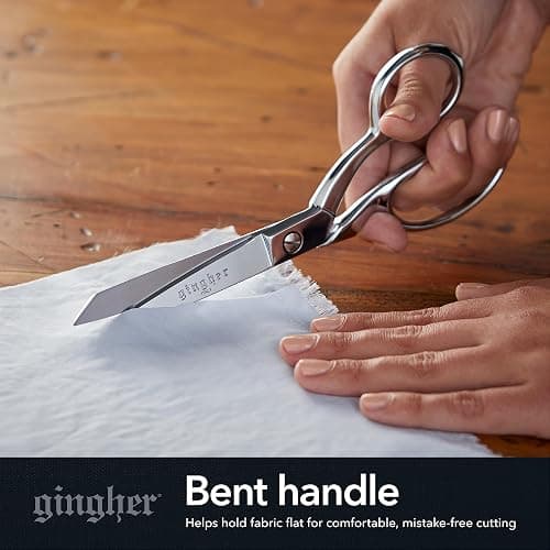 Gingher Dressmaker's Fabric Scissors, 8" Stainless Steel Shears, Sharp Knife Edge Steel Sewing Shears with Protective Sheath for Fabric Cutting and Tailoring thumbnail 4