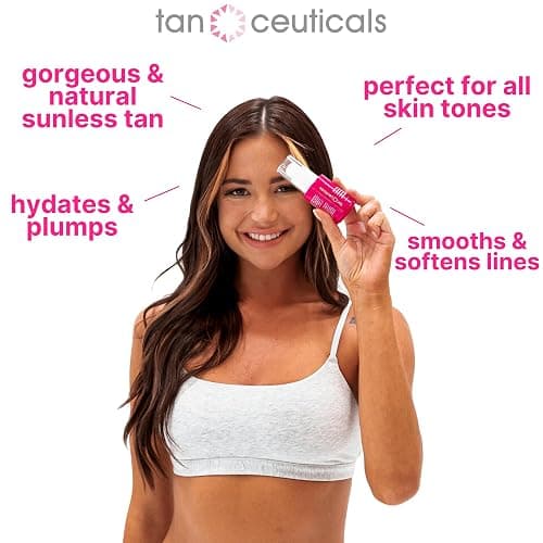 Tanceuticals Self Tanning Face Serum - Color-Correcting and Hydrating with Vitamin C & Hyaluronic - Facial Self Tanner for Natural Looking & Long Lasting Sunless Tan - 1 oz (Ultra Dark) thumbnail 4