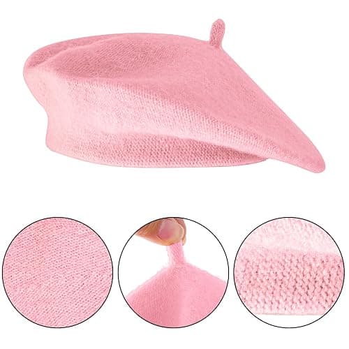 choyaxo French Beret Hats Solid Classic Beret Hats for Girls thumbnail 3