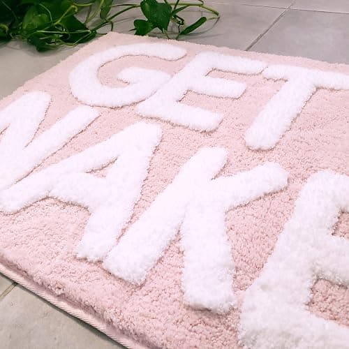New Mungo Get Naked Bath Mat Pink - Blush Bathroom Rugs - Bath Mat - 31" x 20" thumbnail 6