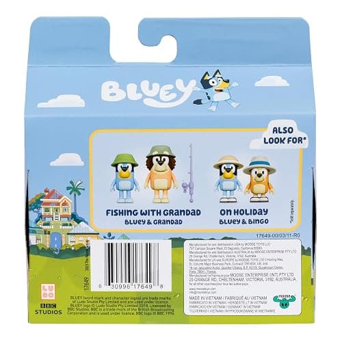 Bluey Figure 2-Pack - Animal Costumes, 2.5 Inch Figures with Accessories, Kids Can Recreate Their Favorite Moments from The Episode - Onesies thumbnail 6