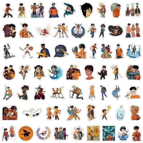 Percy Jackson Stickers for Kids, 50PCS Movie Stickers,Hot Cartoon Anime Vinyl Sticker for Water Bottle Laptop Phone Scrapbooking Journaling for Adults Teens for Party Supply Favor (Percy) thumbnail 5