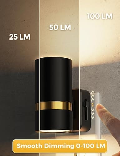 L LOHAS LED Night Lights Plug into Wall, Dimmable Night Light with 0-100LM Brightness Adjustable, 3000K Soft White, Nightlight with Dusk to Dawn, 2 Pack thumbnail 4
