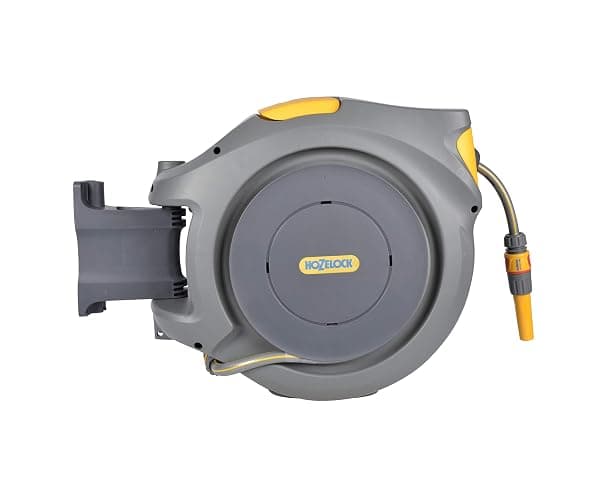 HOZELOCK - Auto Reel 30m wall-mounted hose reel : Easy to Install, Lock, Auto-rewind, Ready-to-use Reel With Nozzle, Fittings, Hozelock Hose and Accessories Included - 5 Year Guarantee* [2403 0000] - Image 1