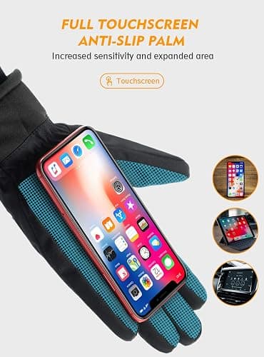 TRENDOUX Winter Gloves for Men Warm: 3M Thinsulate -20℉ Windproof Waterproof Ski Women Glove with Touchscreen Thermal Lining Anti-Slip for Work Cycling Motorcycle Snowboarding thumbnail 5